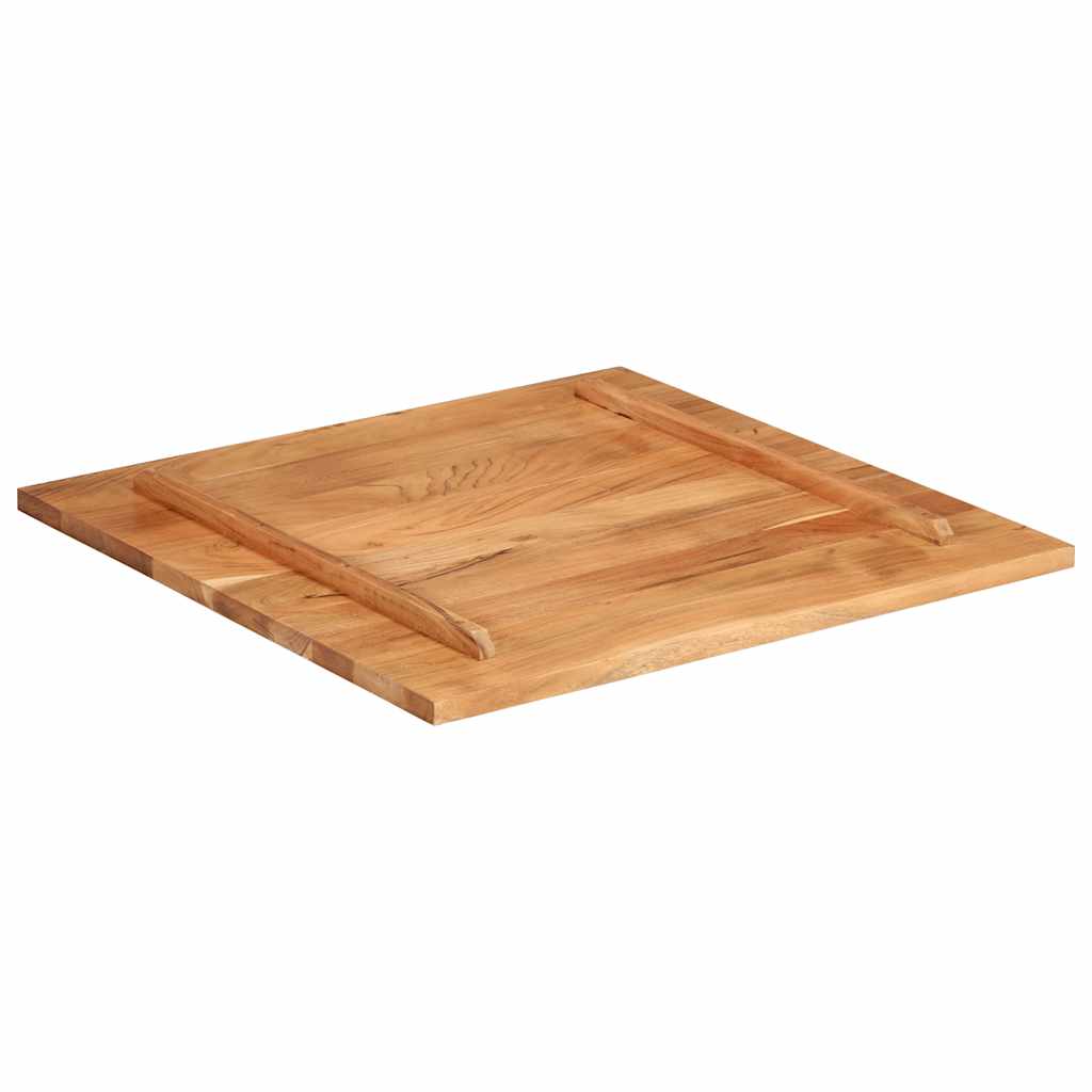 Tischplatte Massivholz Akazie 25-27 mm 80x80 cm