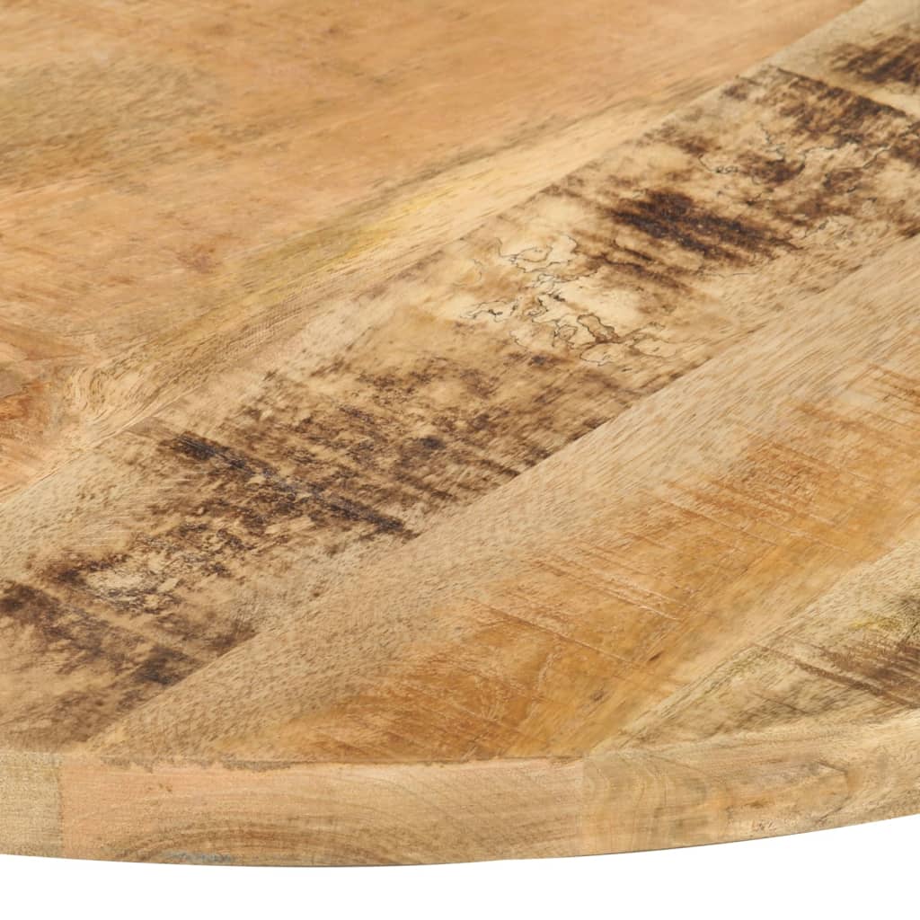 Tischplatte Massivholz Mango Rund 25-27 mm 80 cm