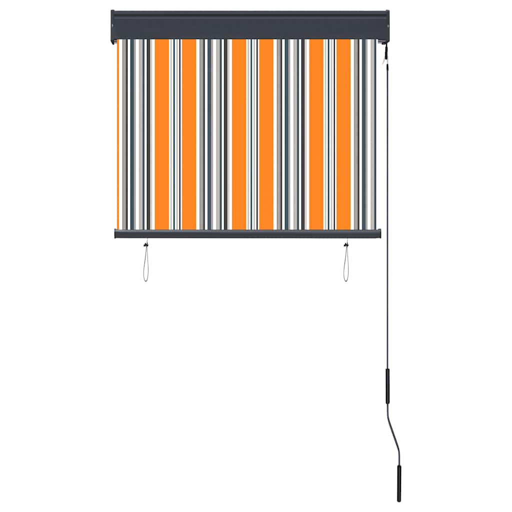 Außenrollo 80 x 250 cm Gelb und Blau