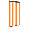 Außenrollo 80 x 250 cm Weiß und Orange