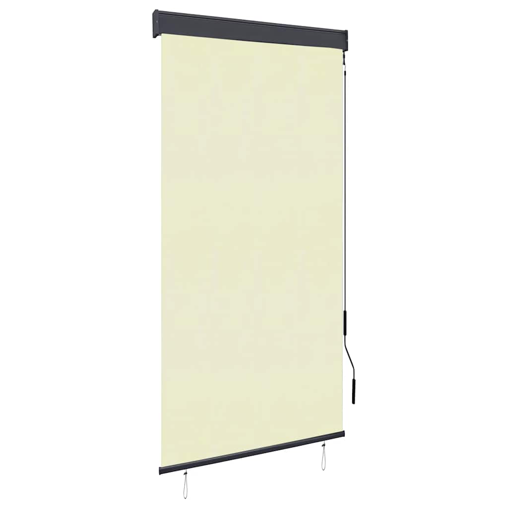 Außenrollo 80 x 250 cm Cremeweiß