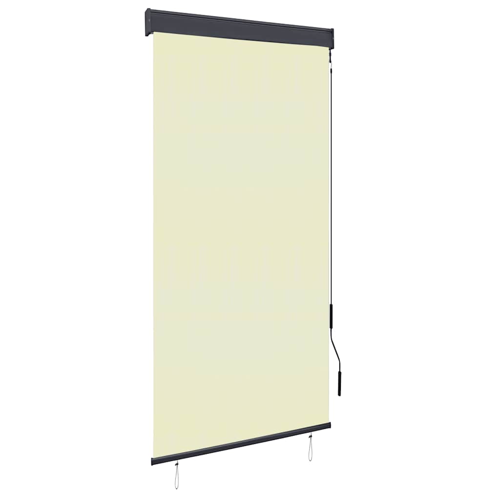 Außenrollo 100 x 250 cm Cremeweiß