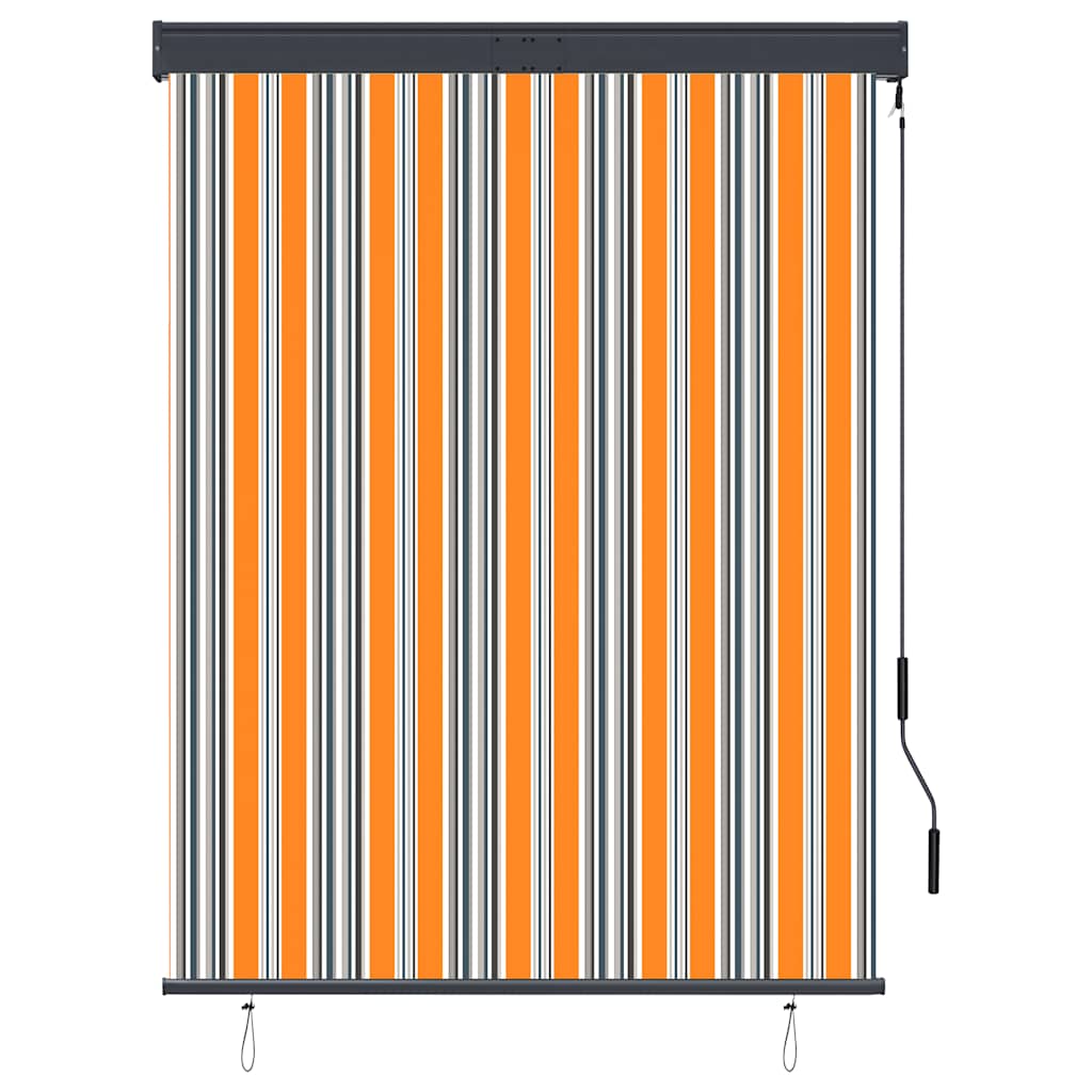 Außenrollo 120 x 250 cm Gelb und Blau