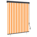 Außenrollo 140x250 cm Weiß und Orange