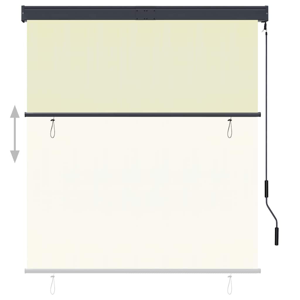 Außenrollo 140x250 cm Creme