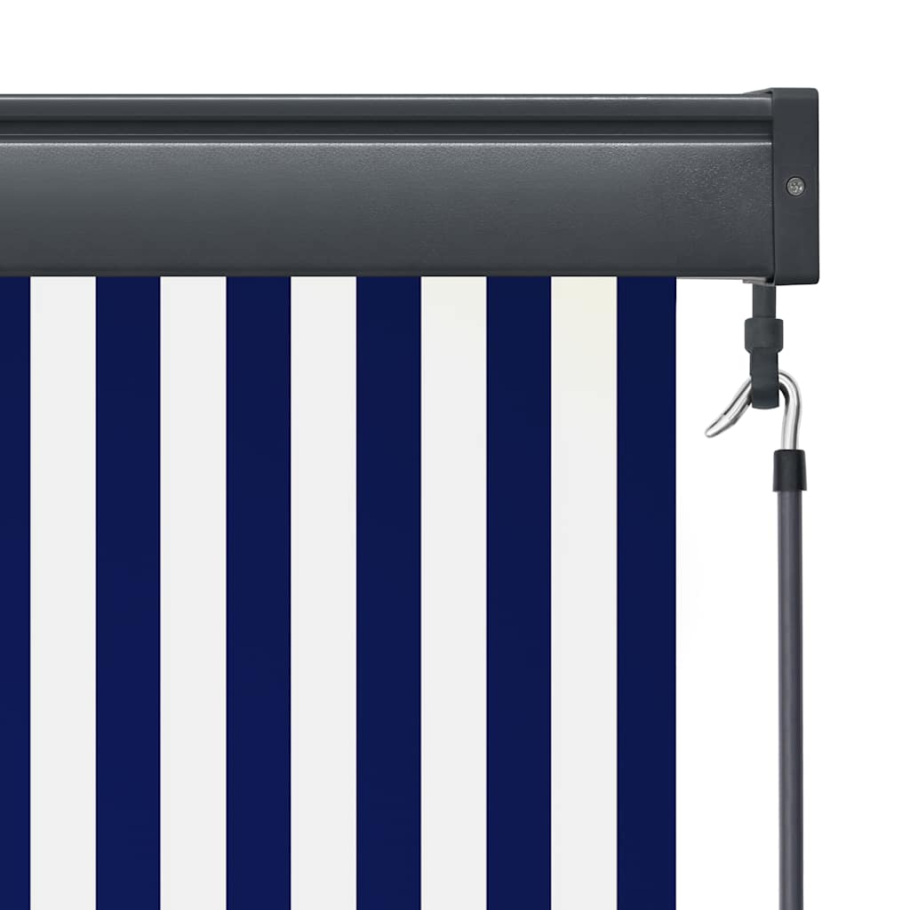 Außenrollo 160x250 cm Blau und Weiß
