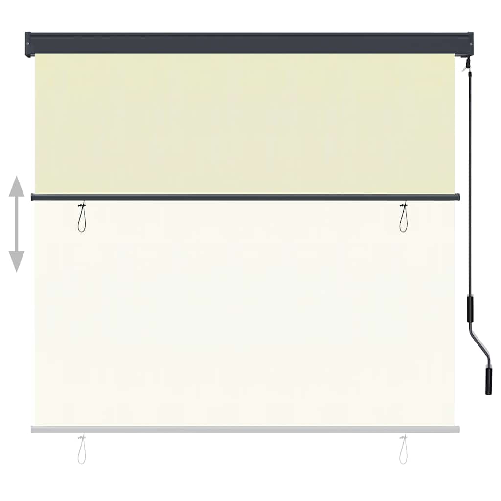 Außenrollo 170 x 250 cm Creme