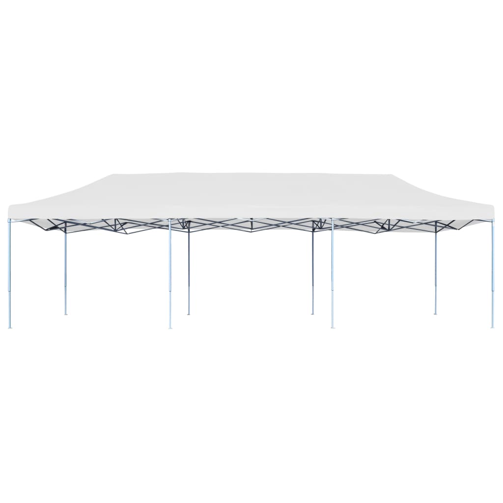 Pop-Up Partyzelt Faltbar 3 x 9 m Weiß