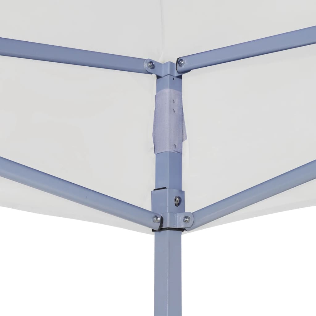 Profi-Partyzelt Faltbar 2×2 m Stahl Weiß