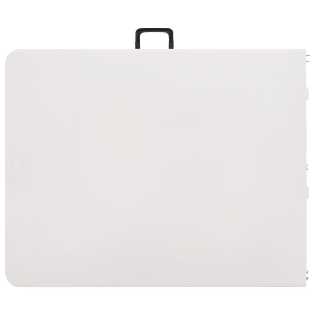 Gartentisch Klappbar Weiß 180x72x72 cm HDPE