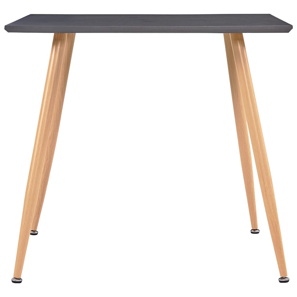 Esstisch Grau und Eichefarben 80,5x80,5x73 cm MDF
