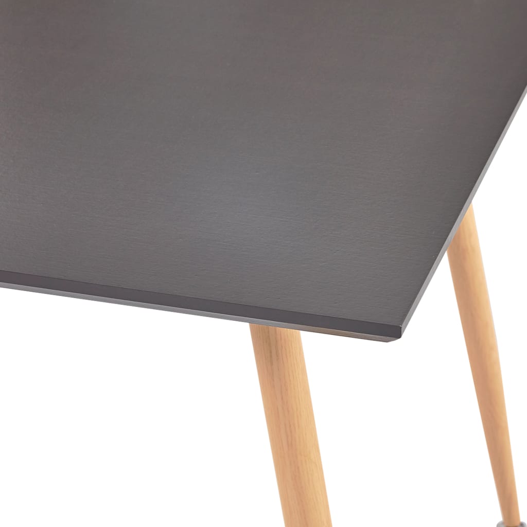 Esstisch Grau und Eichefarben 80,5x80,5x73 cm MDF