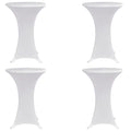 Stehtischhussen 4 Stk. Ø 70 cm Weiß Stretch