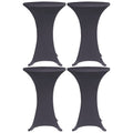 Stretch-Tischhussen 4 Stk. 60 cm Anthrazit