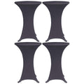 Stretch-Tischhussen 4 Stk. 80 cm Anthrazit