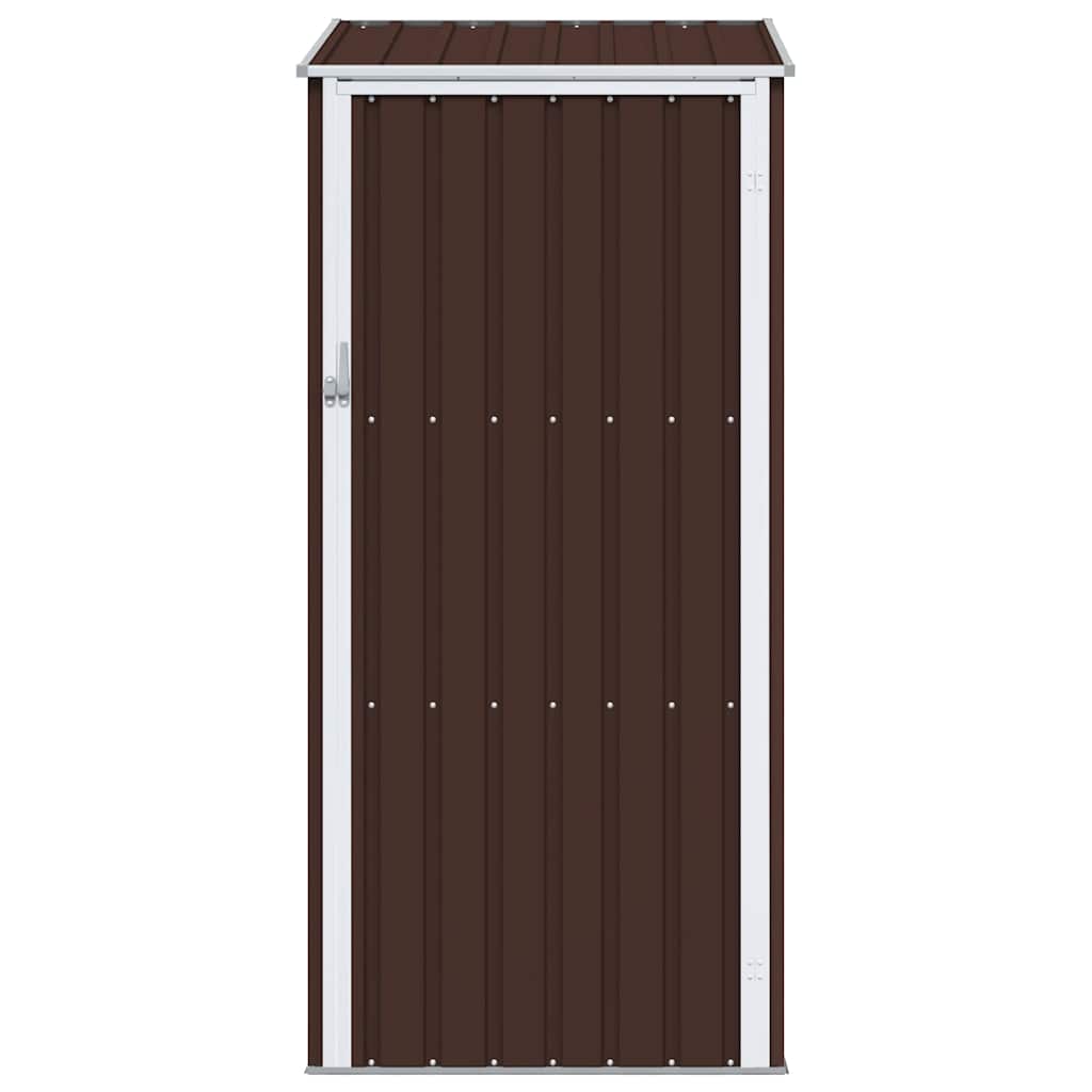 Gerätehaus Braun 87x98x159 cm Verzinkter Stahl