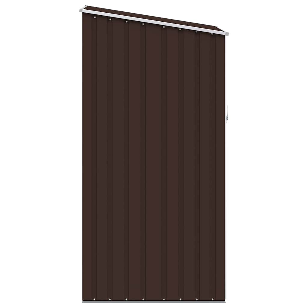 Gerätehaus Braun 87x98x159 cm Verzinkter Stahl