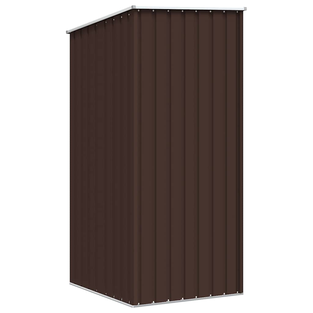 Gerätehaus Braun 87x98x159 cm Verzinkter Stahl