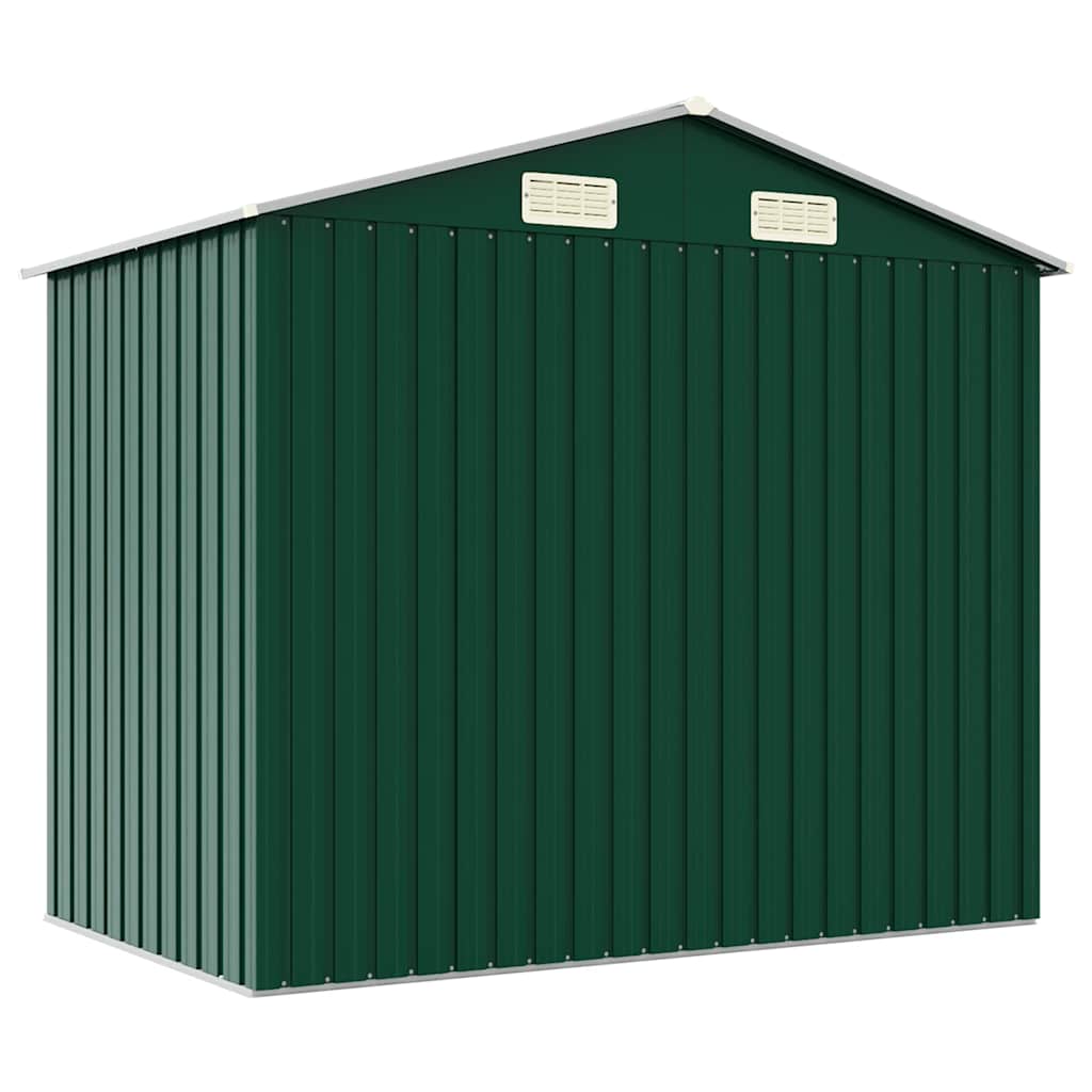 Gerätehaus Grün 205x129x183 cm Verzinkter Stahl