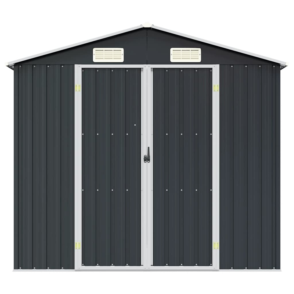 Gerätehaus Anthrazit 205x129x183 cm Verzinkter Stahl