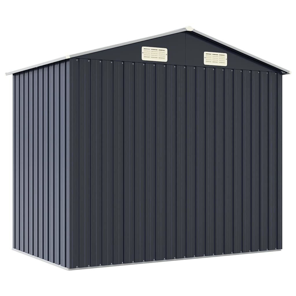 Gerätehaus Anthrazit 205x129x183 cm Verzinkter Stahl