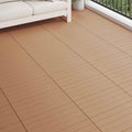 Terrassenfliese 6 pcs Braun 60 x 30 cm WPC