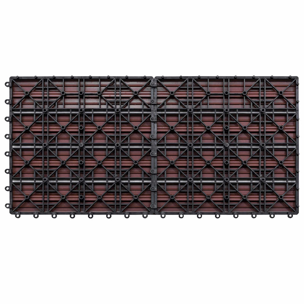 Terrassenfliese 6 pcs Braun 60 x 30 cm WPC