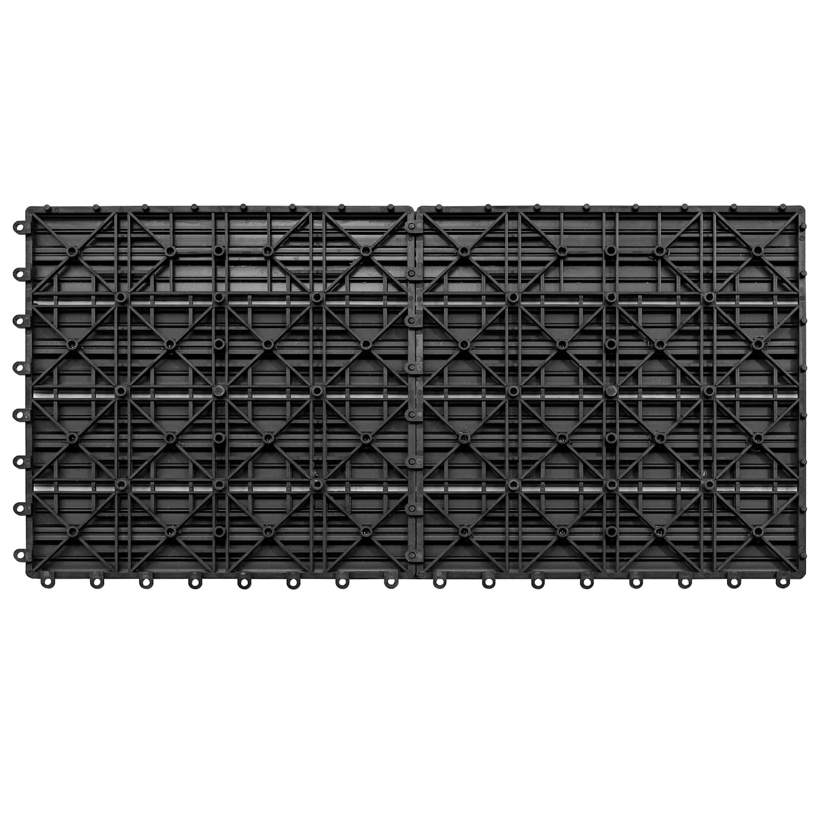 Terrassenfliese 6 pcs Grau 60 x 30 cm WPC