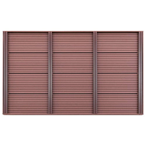 Bodenelement für Solardusche Braun 101x63x5,5 cm WPC