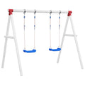 Schaukelsitze mit Seilen 2 Stk. Blau 38x16 cm Polyethene