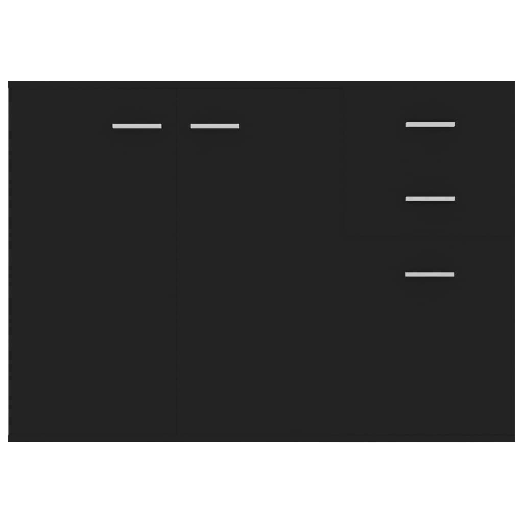 Sideboard Schwarz 105x30x75 cm Holzwerkstoff