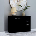 Sideboard Schwarz 105x30x75 cm Holzwerkstoff