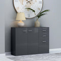 Sideboard Hochglanz-Grau 105x30x75 cm Holzwerkstoff