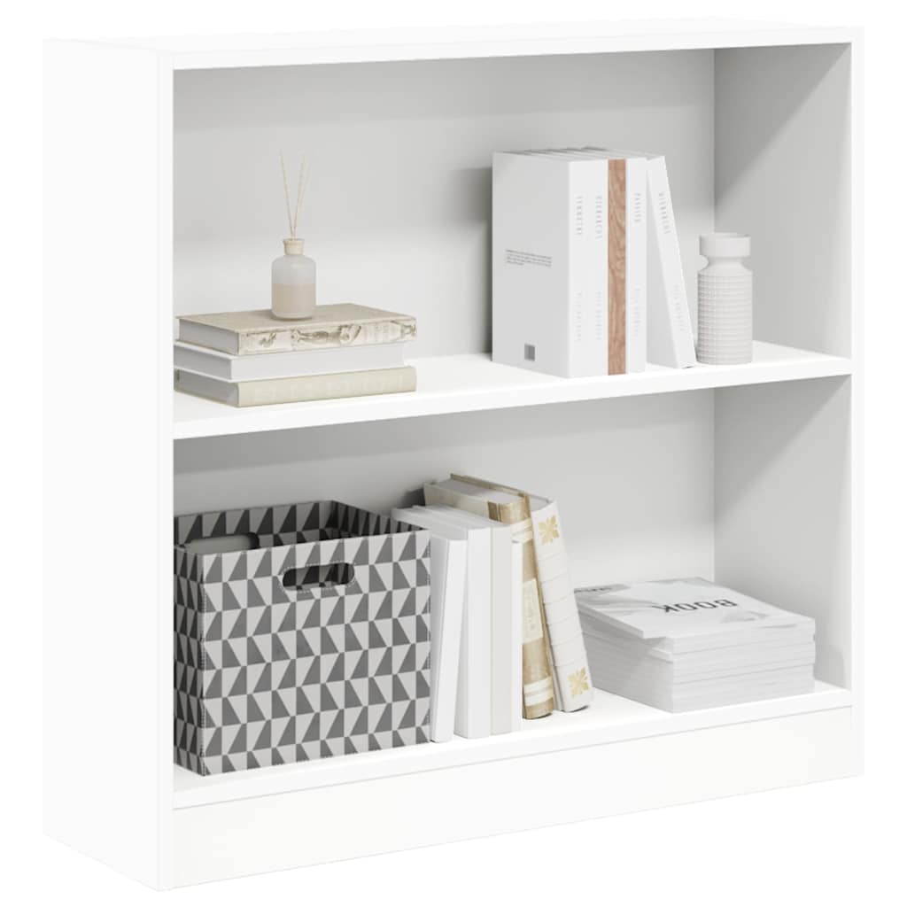 Bücherregal Weiß 80x24x75 cm Holzwerkstoff