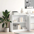 Bücherregal Weiß 80x24x75 cm Holzwerkstoff