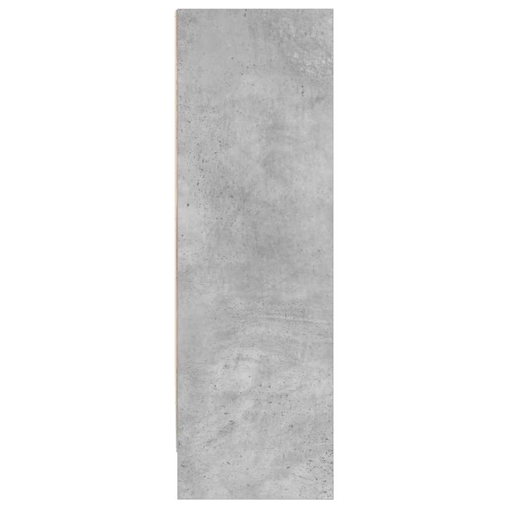 Bücherregal Betongrau 80x24x75 cm Holzwerkstoff