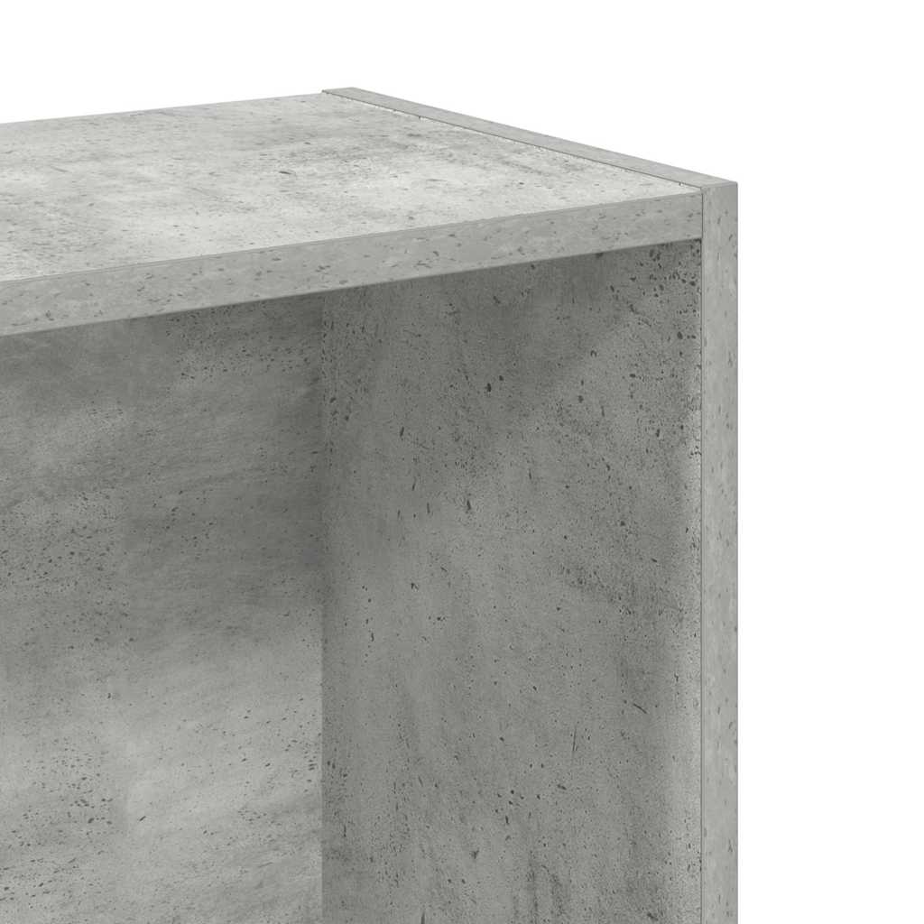 Bücherregal Betongrau 80x24x75 cm Holzwerkstoff