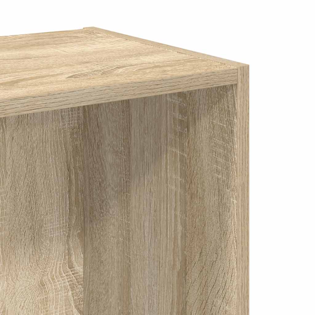 Bücherregal 2 Fächer Sonoma-Eiche 40x30x76,5 cm Holzwerkstoff