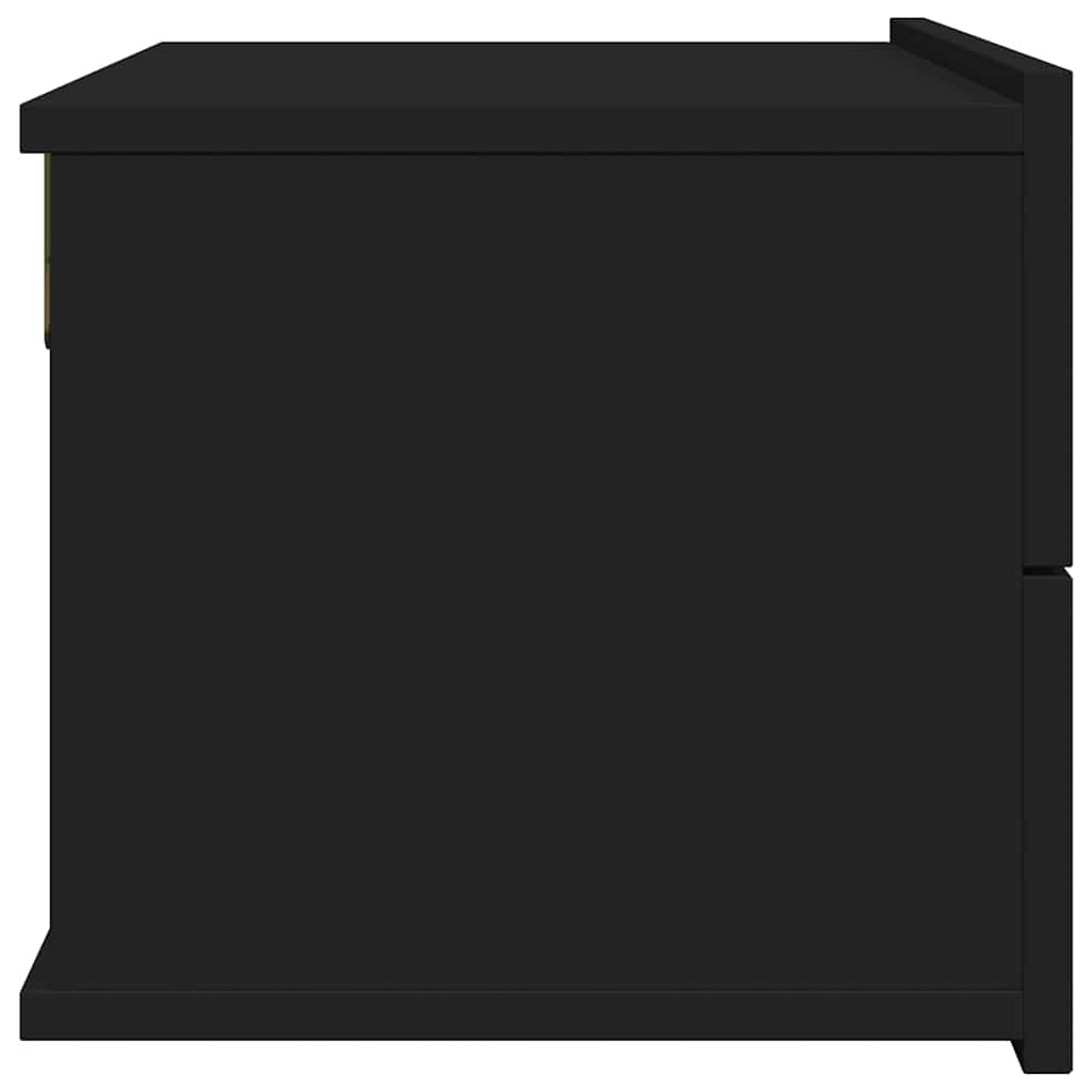 Nachttische 2 Stk. Schwarz 40x30x30 cm Holzwerkstoff
