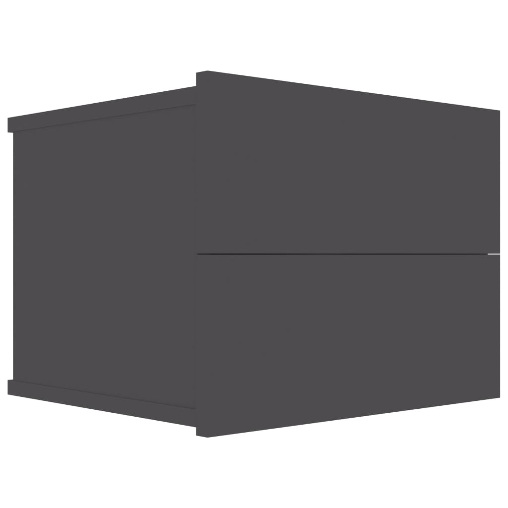 Nachttisch Grau 40x30x30 cm Holzwerkstoff