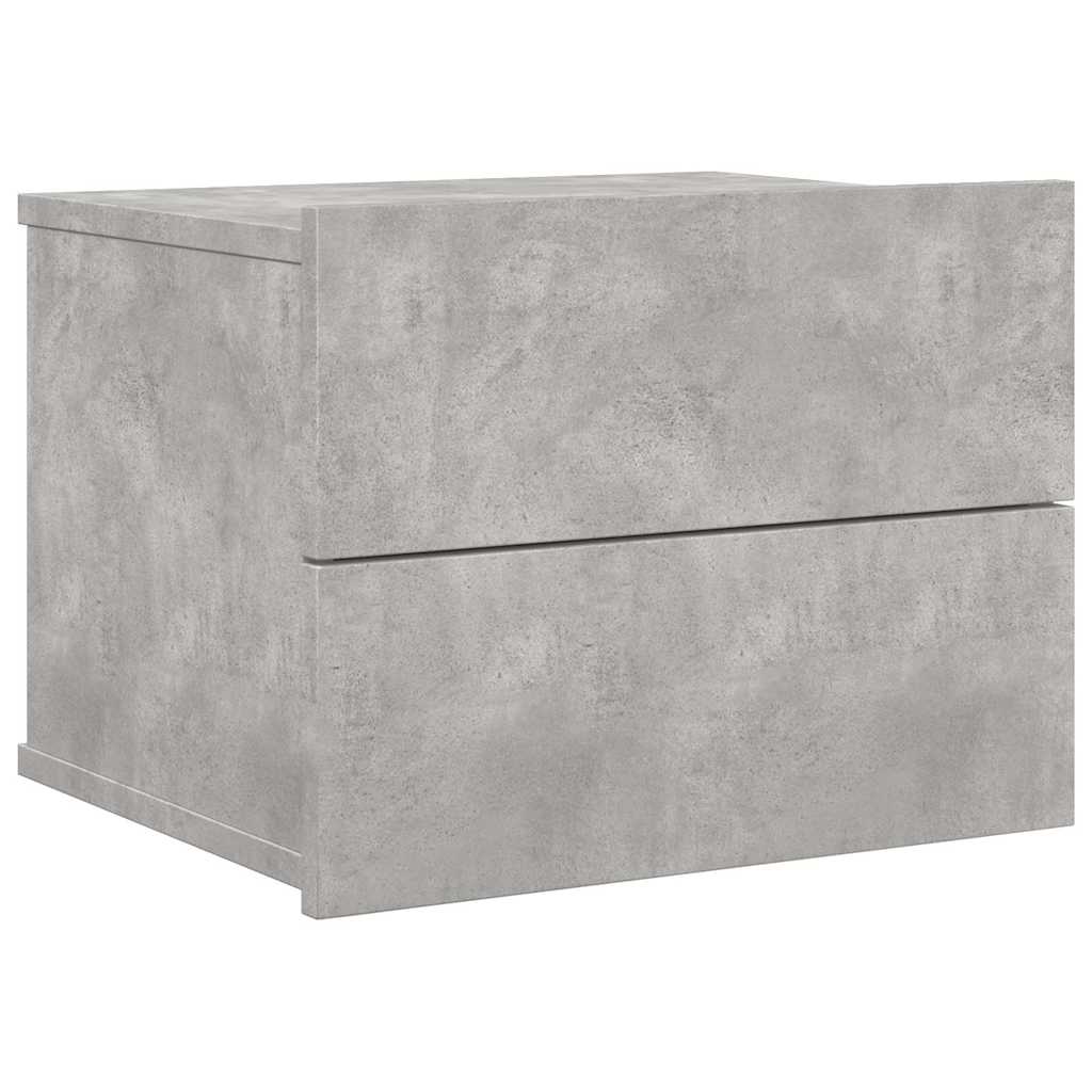 Nachttisch Betongrau 40x30x30 cm Holzwerkstoff