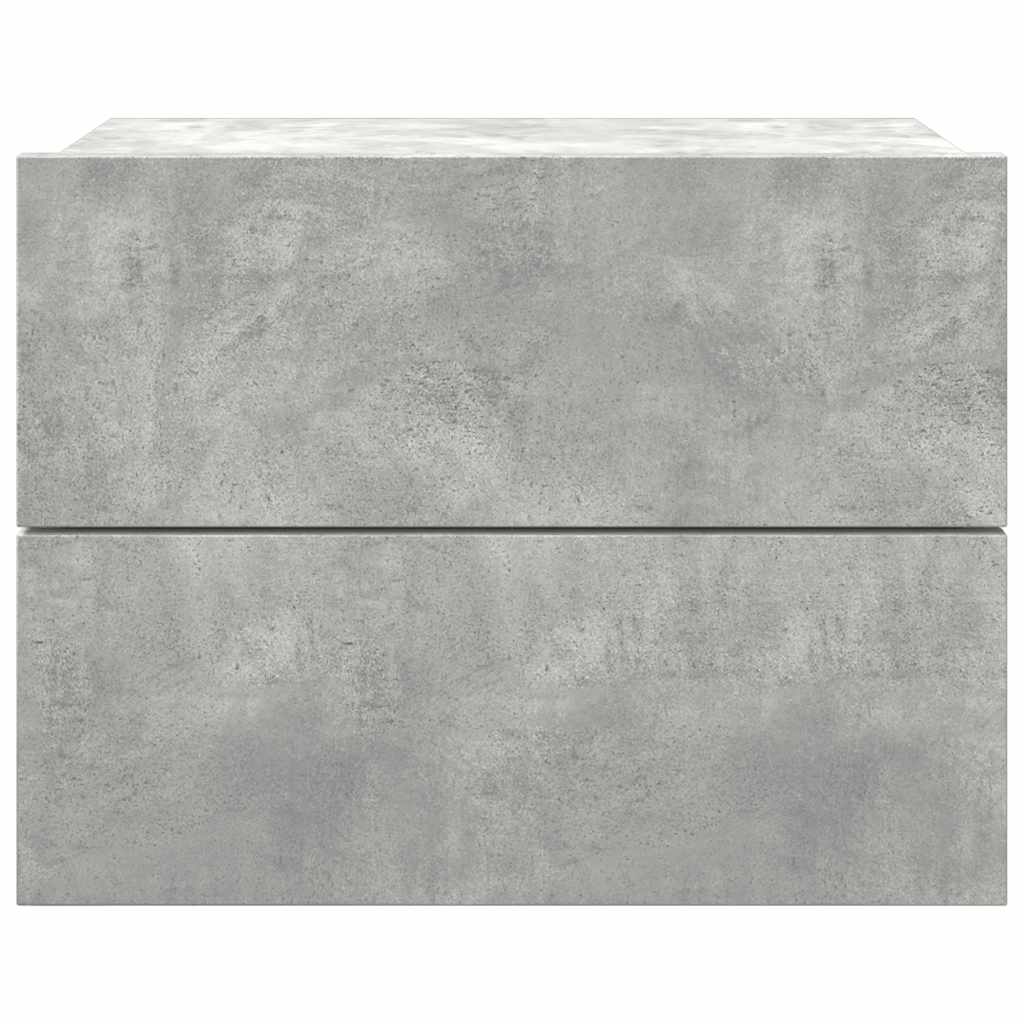 Nachttisch Betongrau 40x30x30 cm Holzwerkstoff