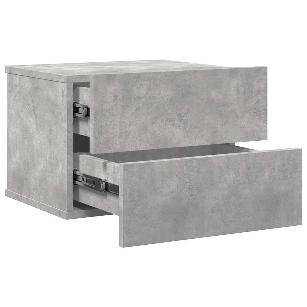 Nachttisch Betongrau 40x30x30 cm Holzwerkstoff