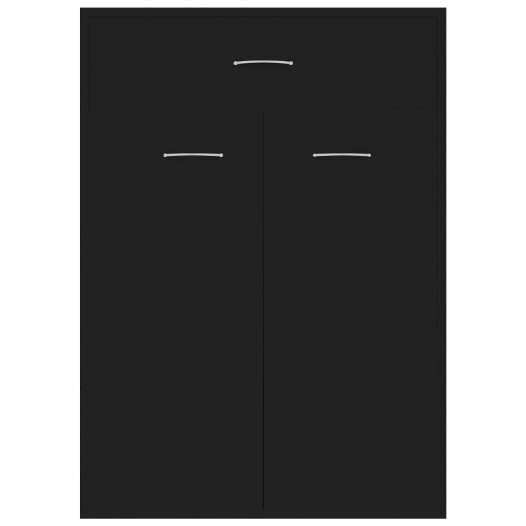 Schuhschrank Schwarz 60x35x84 cm Holzwerkstoff