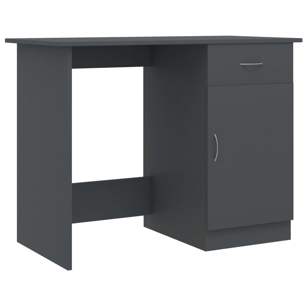 Schreibtisch Grau 100x50x76 cm Holzwerkstoff