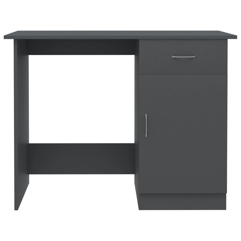 Schreibtisch Grau 100x50x76 cm Holzwerkstoff