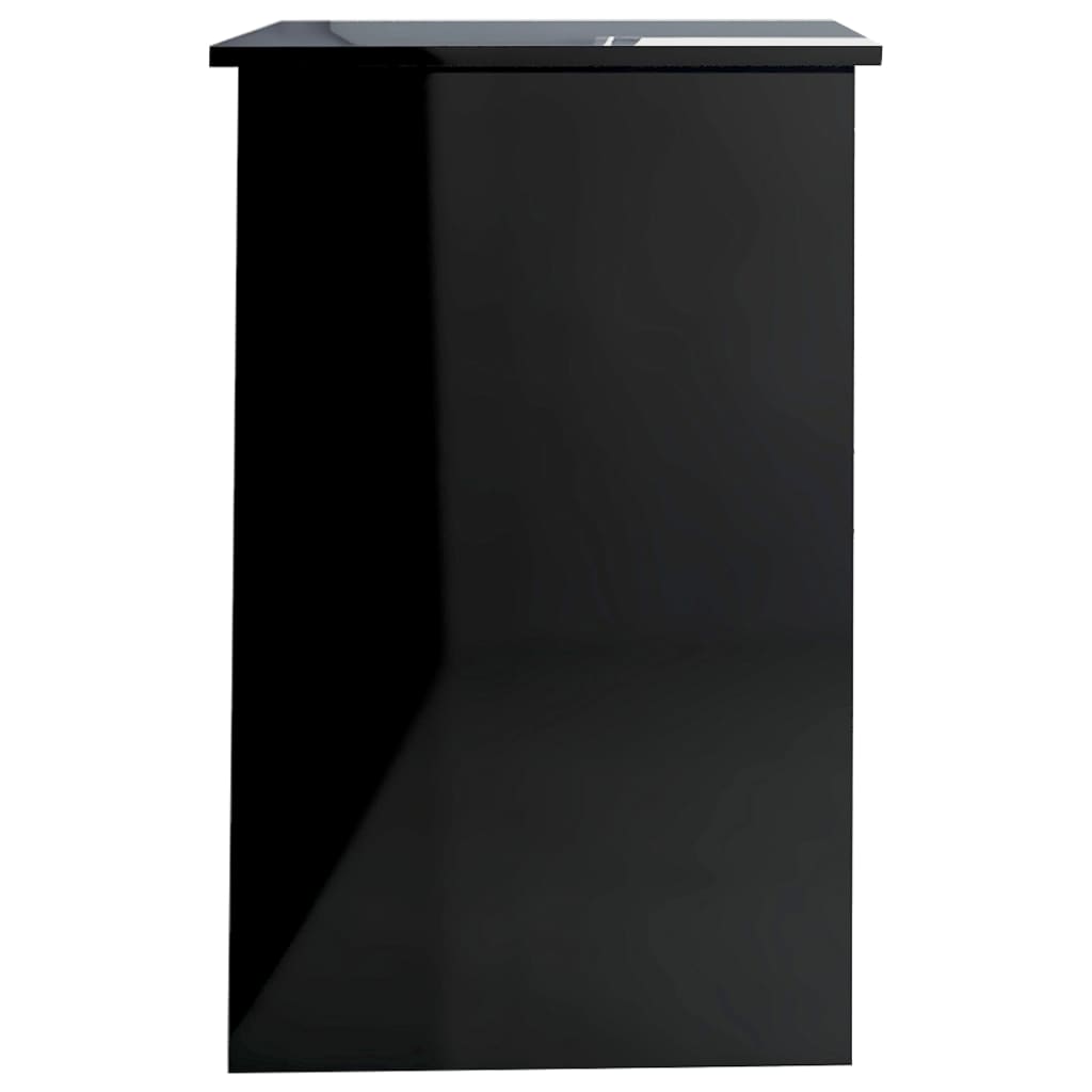Schreibtisch Hochglanz-Schwarz 100x50x76 cm Holzwerkstoff
