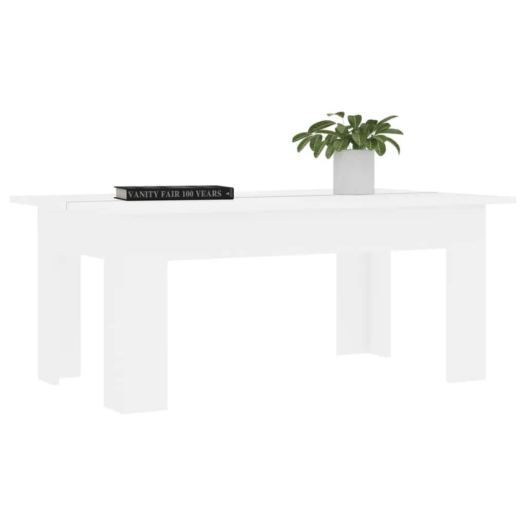 Couchtisch Weiß 100x60x42 cm Holzwerkstoff