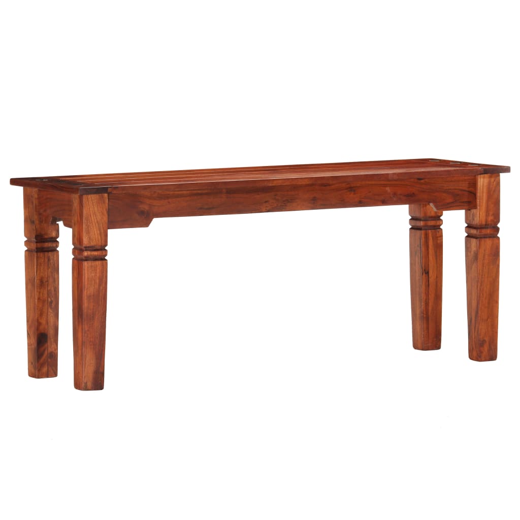 Bank 110 cm Massivholz Akazie