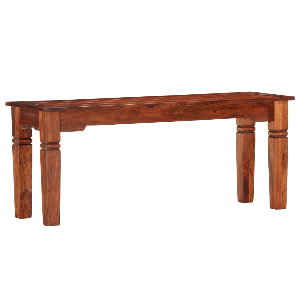 Bank 110 cm Massivholz Akazie